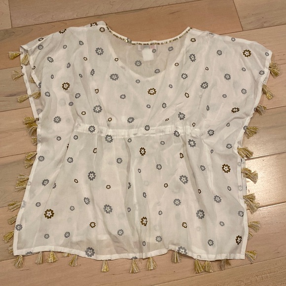 CHACH beach girls gold tassel sequin trim beach cover up dress - Picture 12 of 12